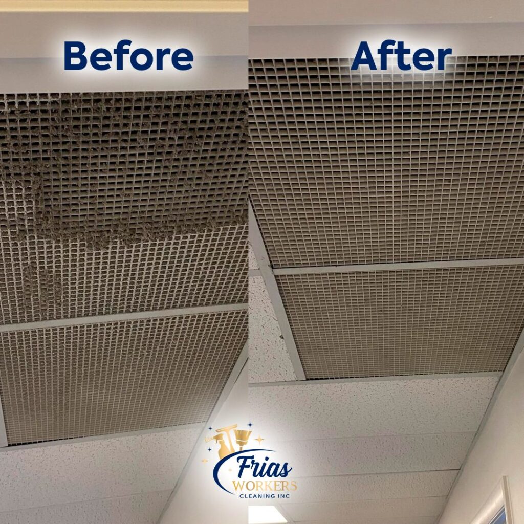 Before and After Frias Workers Cleaning