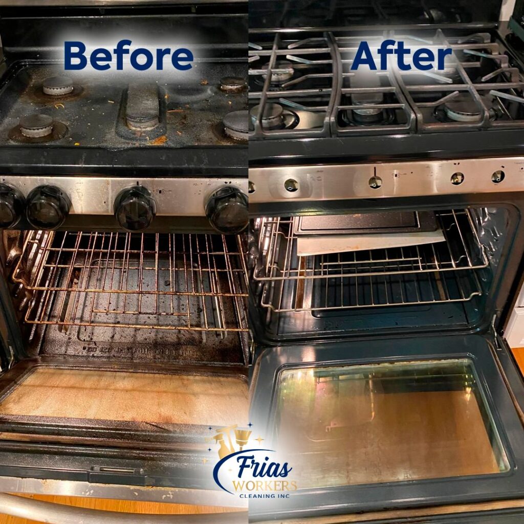 Before and After Frias Workers Cleaning