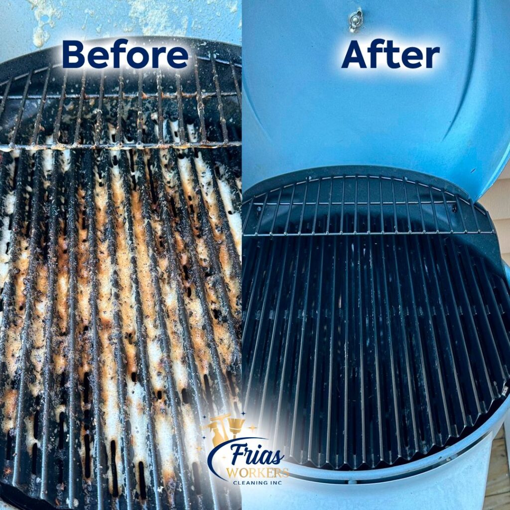 Before and After Frias Workers Cleaning